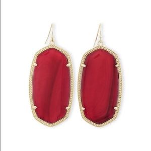 Kendra Scott Danielle Earrings in Burgundy